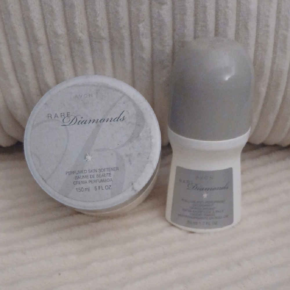 Avon Rare Diamonds Skin Softener and Deodorant - Silver Elegance